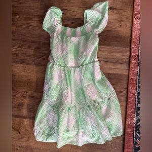 Cat & Jack Mint Green and White Kids Dress